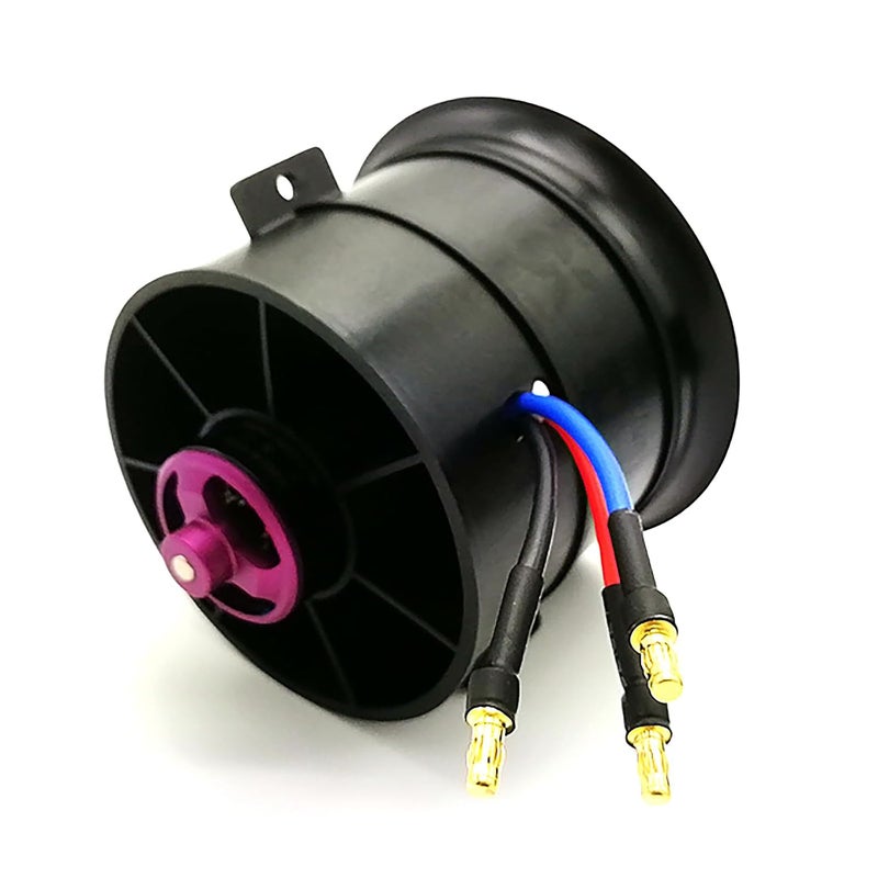 ApisQueen 70MM EDF 6S 2300KV 2240G Thrust Belt 12 Blades Electric Ducted Fan with 80A ESC for Aircraft Model Aircraft Jet Enging - Image 3